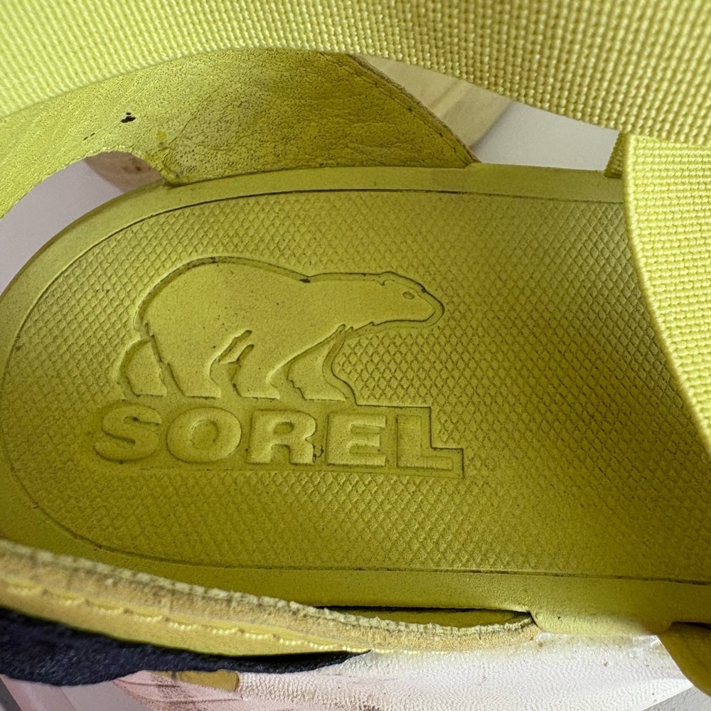 Sorel Neon Green Bandage Strappy Sandal Size 8.5 - Picture 7 of 9
